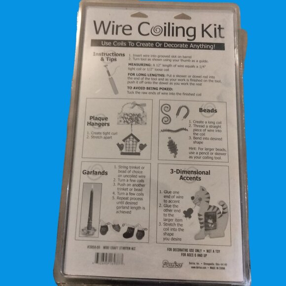 Darice Wire Coiling Kit Craft Starter Kit Tool Cutter - Picture 7 of 11